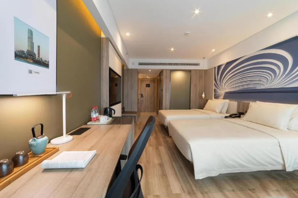 Bed in Atour Hotel Changsha Wuyi Square Wanbao Avenue