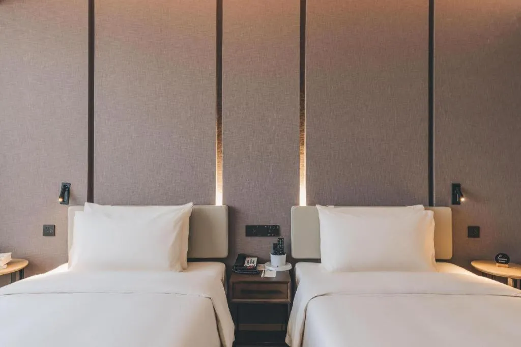 Bed in Atour Hotel Wenzhou Yueqing Nanhong Plaza