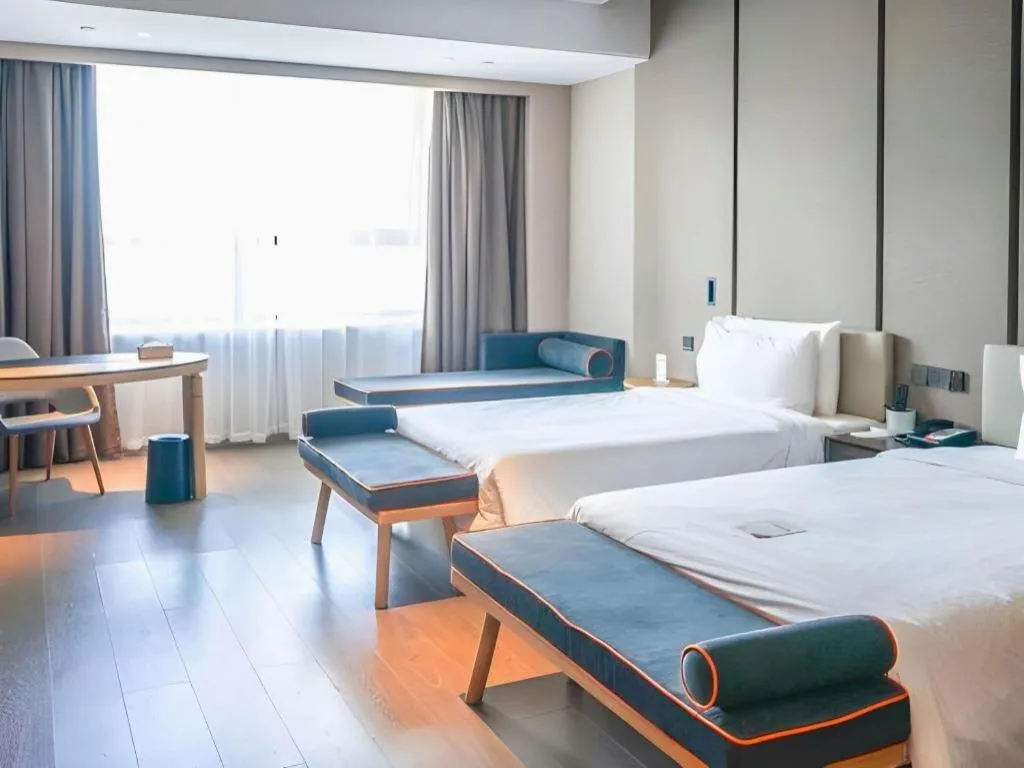Bed in Atour Hotel Wenzhou Yueqing Nanhong Plaza