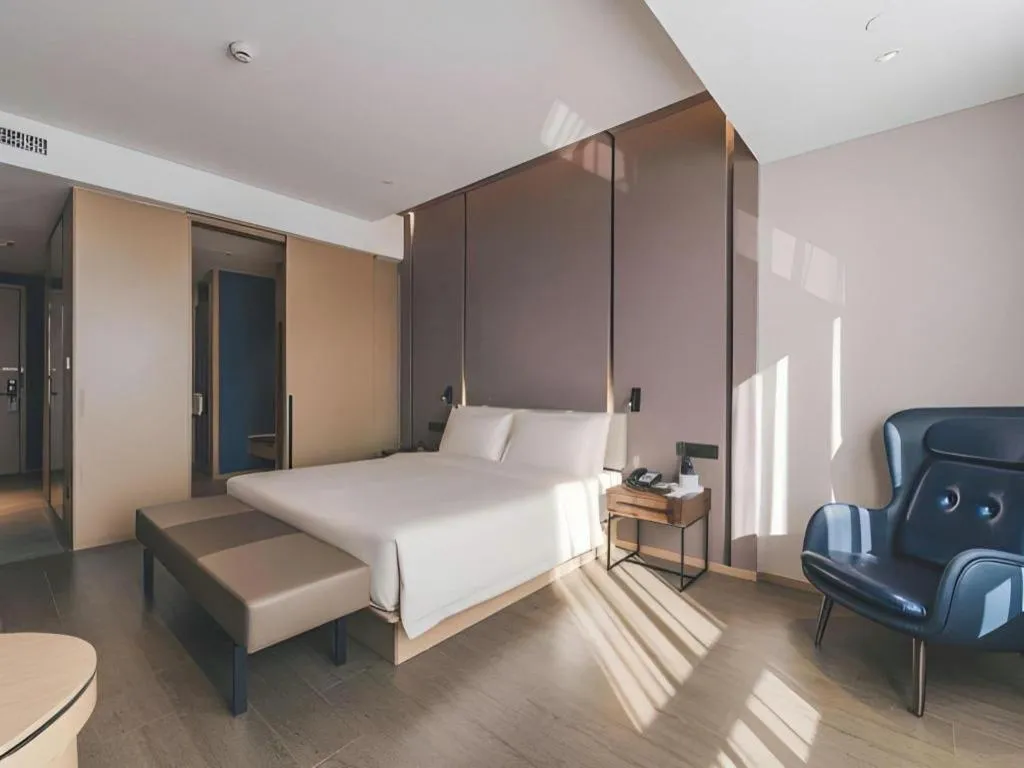 Bed in Atour Hotel Wenzhou Yueqing Nanhong Plaza