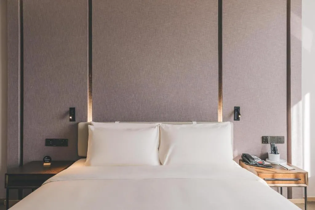Bed in Atour Hotel Wenzhou Yueqing Nanhong Plaza