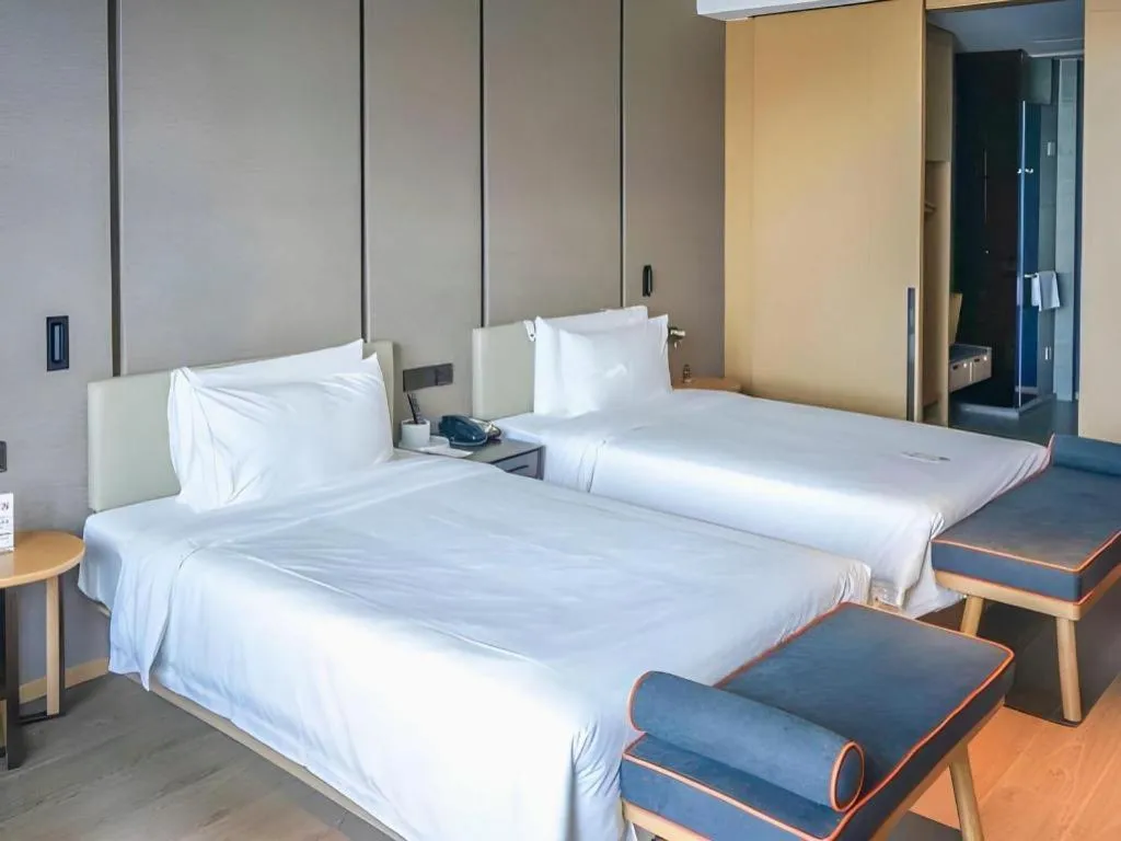 Bed in Atour Hotel Wenzhou Yueqing Nanhong Plaza