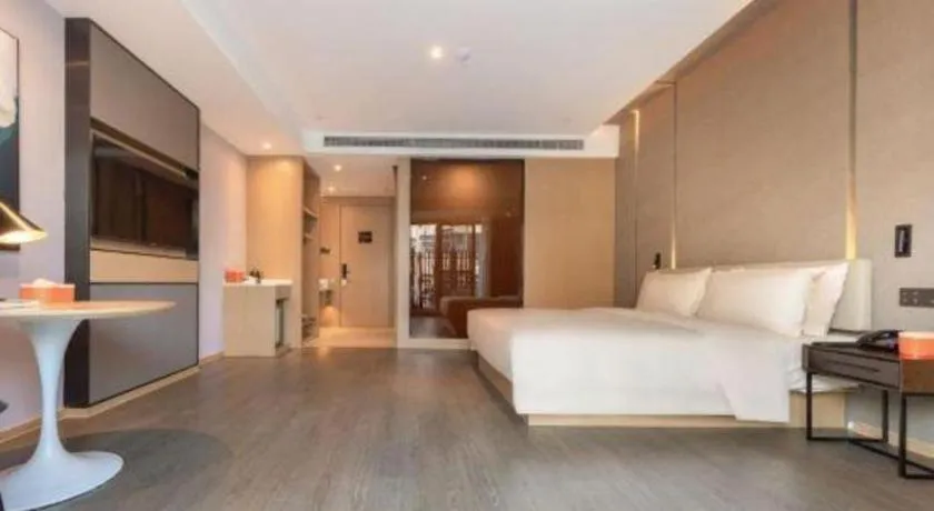 Bed in Atour Hotel Huainan Railway Station Commercial and Cultural Square