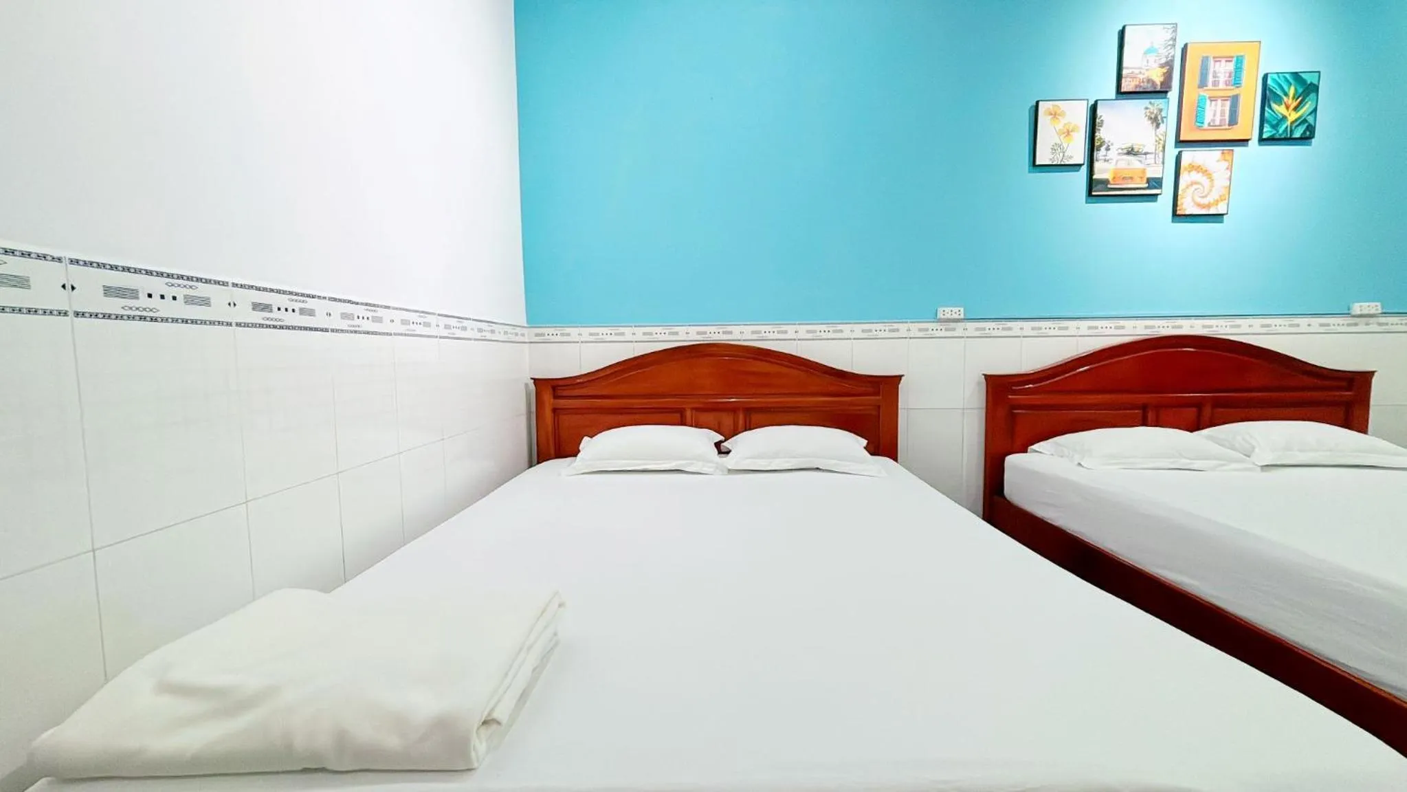 Bed in Quoc Dinh Guest House