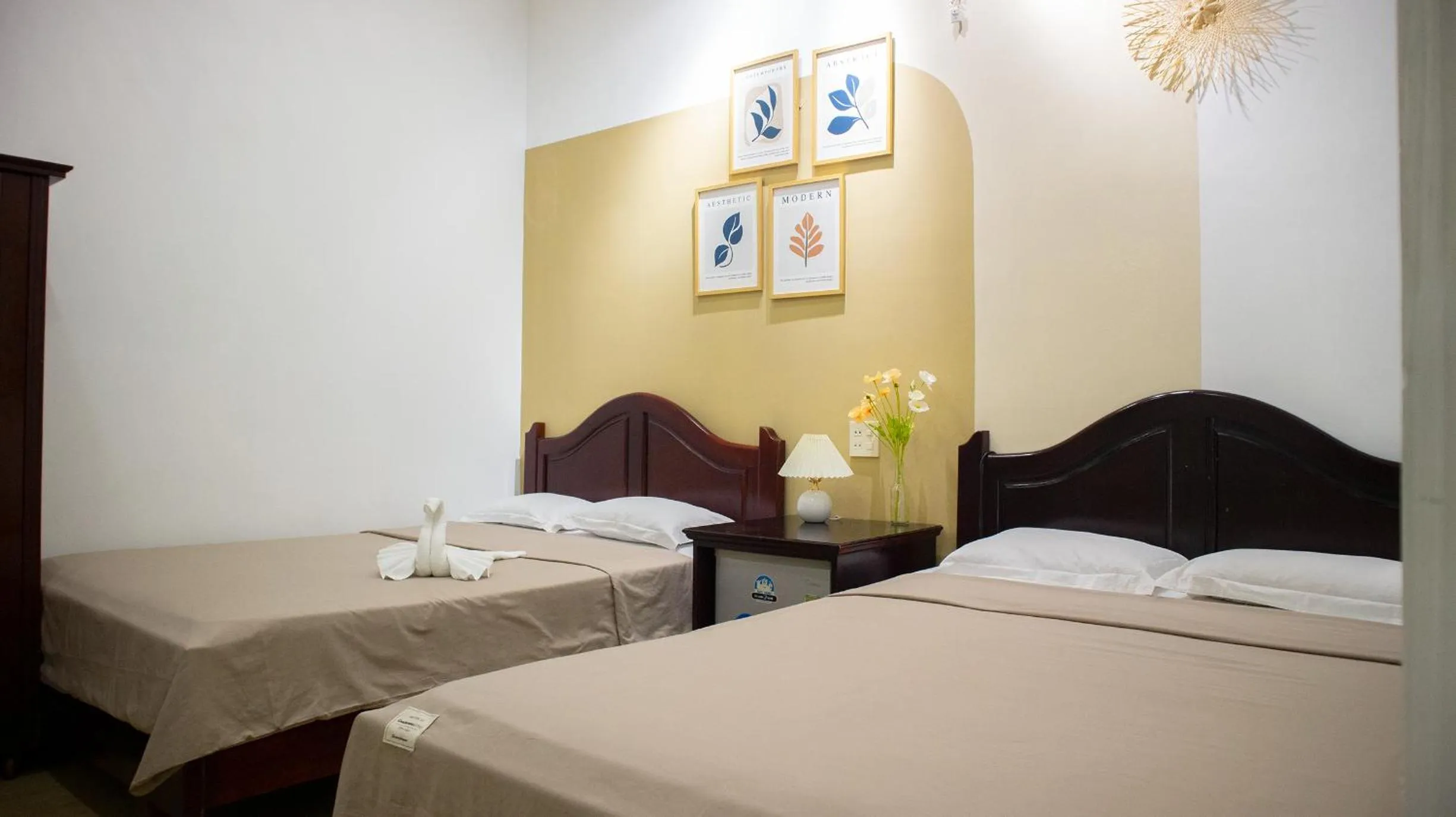 Bed in Quoc Dinh Guest House