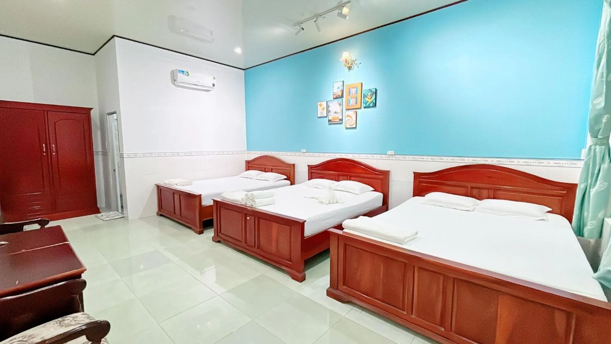 Bed in Quoc Dinh Guest House