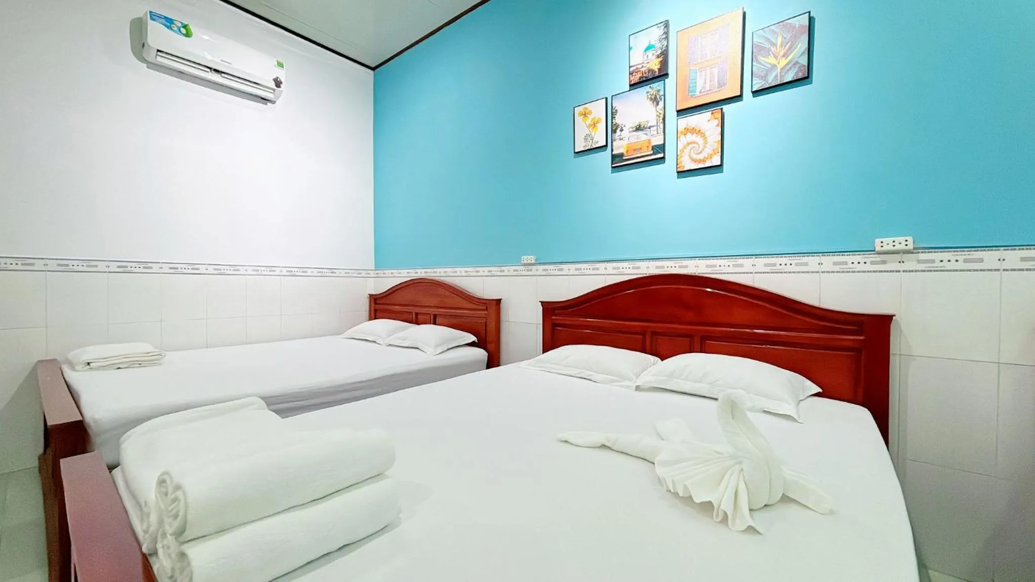 Bed in Quoc Dinh Guest House