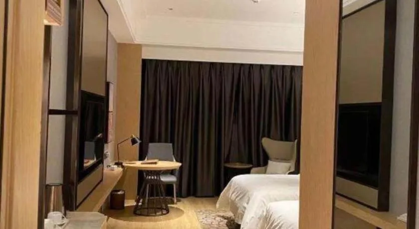 Bed in Venus Royal Hotel Anhui Tongcheng Tongguoxiushui