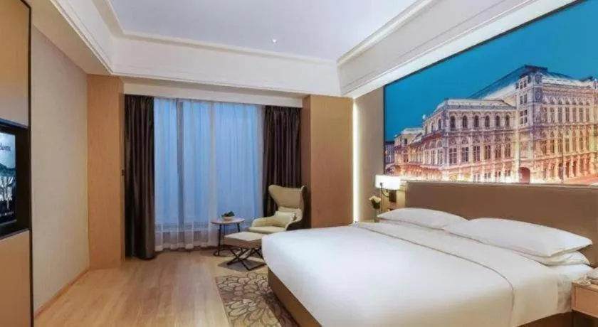 Bed in Venus Royal Hotel Anhui Tongcheng Tongguoxiushui