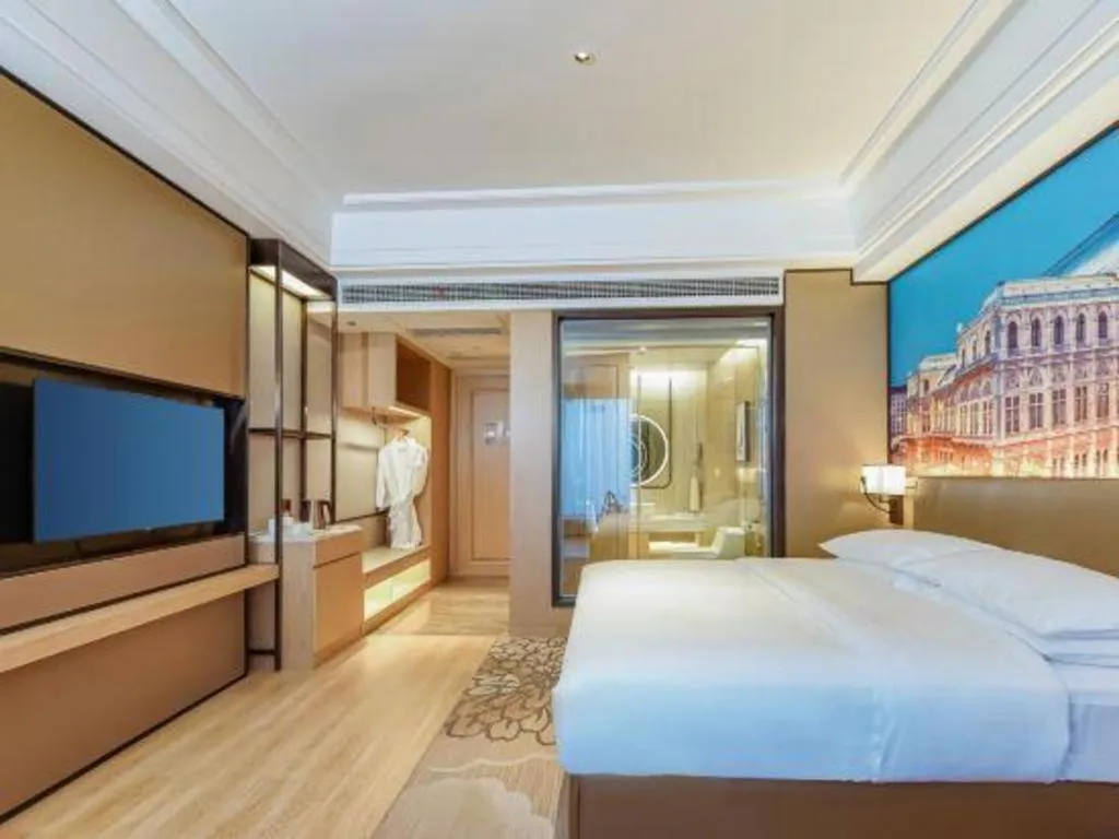 Bed in Venus Royal Hotel Anhui Tongcheng Tongguoxiushui