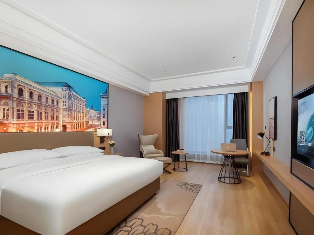 Bed in Venus Royal Hotel Anhui Tongcheng Tongguoxiushui