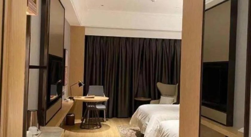 Bed in Venus Royal Hotel Anhui Tongcheng Tongguoxiushui