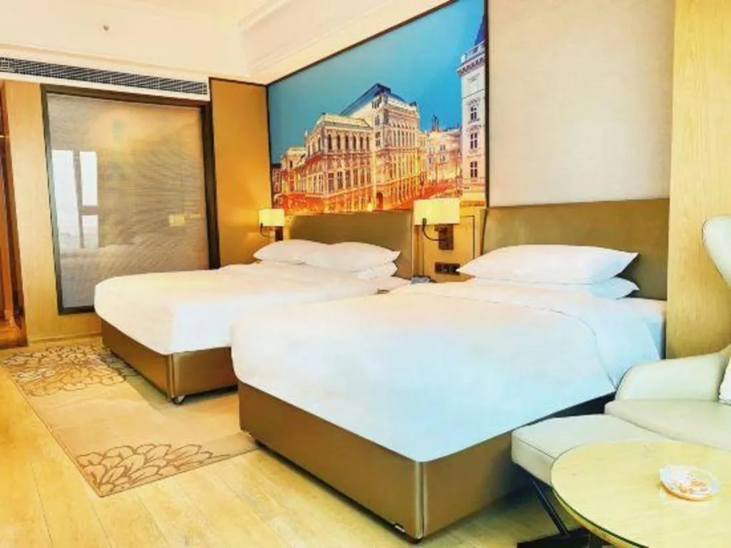 Bed in Venus Royal Hotel Anhui Tongcheng Tongguoxiushui