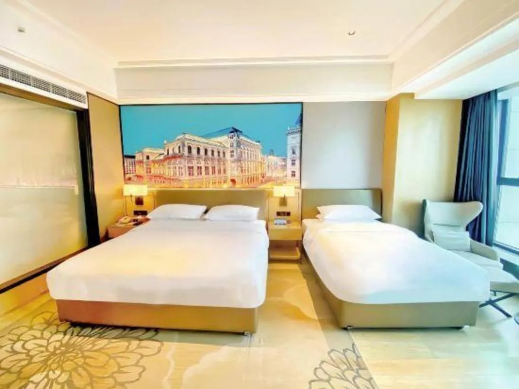 Bed in Venus Royal Hotel Anhui Tongcheng Tongguoxiushui