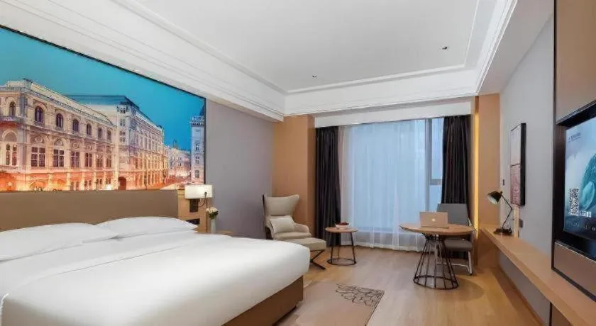 Bed in Venus Royal Hotel Anhui Tongcheng Tongguoxiushui