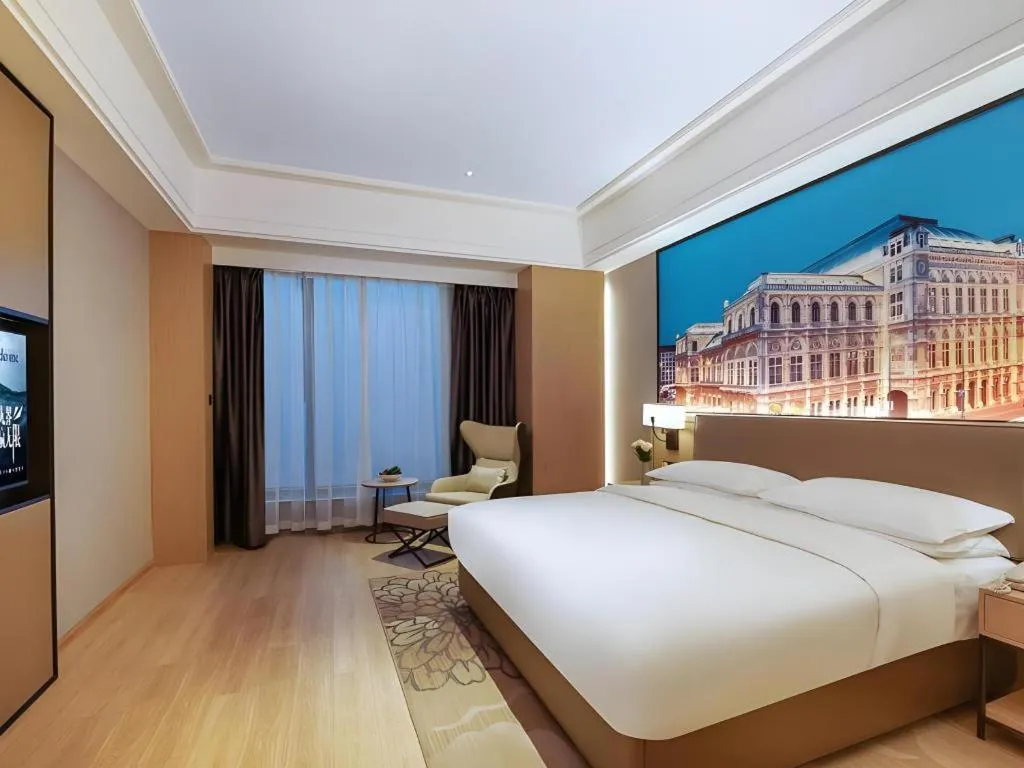 Bed in Venus Royal Hotel Anhui Tongcheng Tongguoxiushui