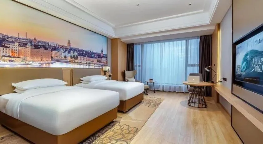 Bed in Venus Royal Hotel Anhui Tongcheng Tongguoxiushui