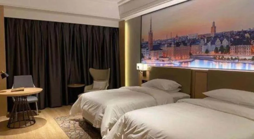 Bed in Venus Royal Hotel Anhui Tongcheng Tongguoxiushui