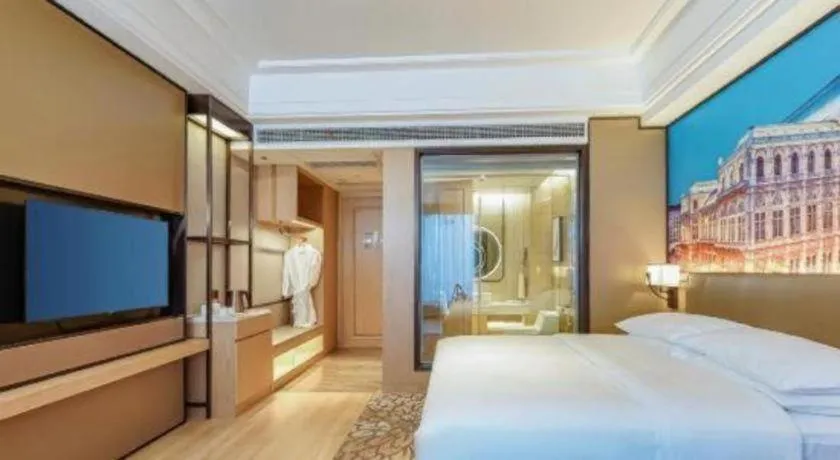 Bed in Venus Royal Hotel Anhui Tongcheng Tongguoxiushui