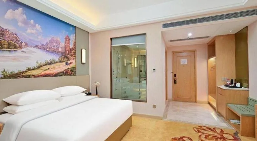 Bed in Vienna Hotel Jinjiang Bus Passenger Station