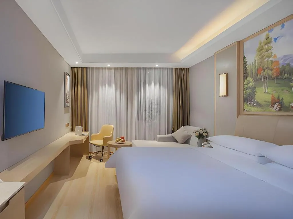 Bed in Vienna Hotel Jinjiang Bus Passenger Station