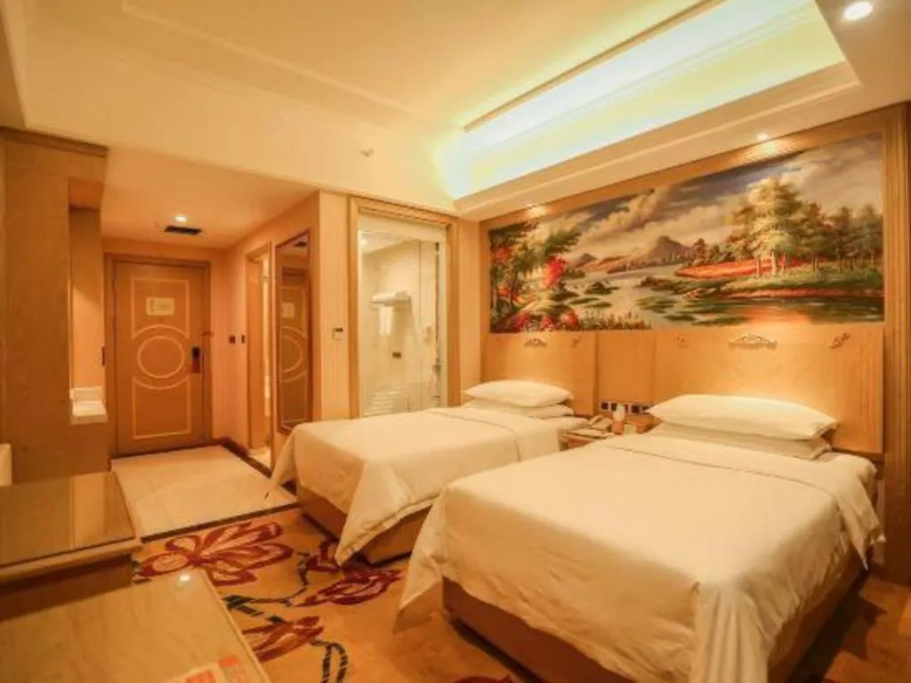 Bed in Vienna Hotel Chengdu North Railway Station North Square Wukuaishi Metro Station