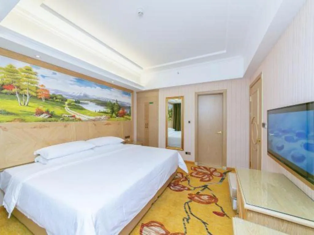 Bed in Vienna Hotel Chengdu North Railway Station North Square Wukuaishi Metro Station