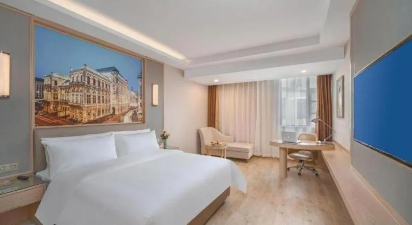 Bed in Vienna Hotel Yuxi Hongta Avenue High-Speed Railway Station