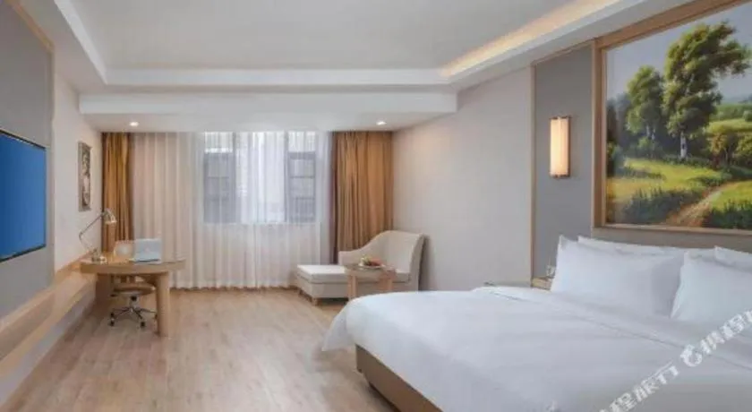 Bed in Vienna Hotel Yuxi Hongta Avenue High-Speed Railway Station