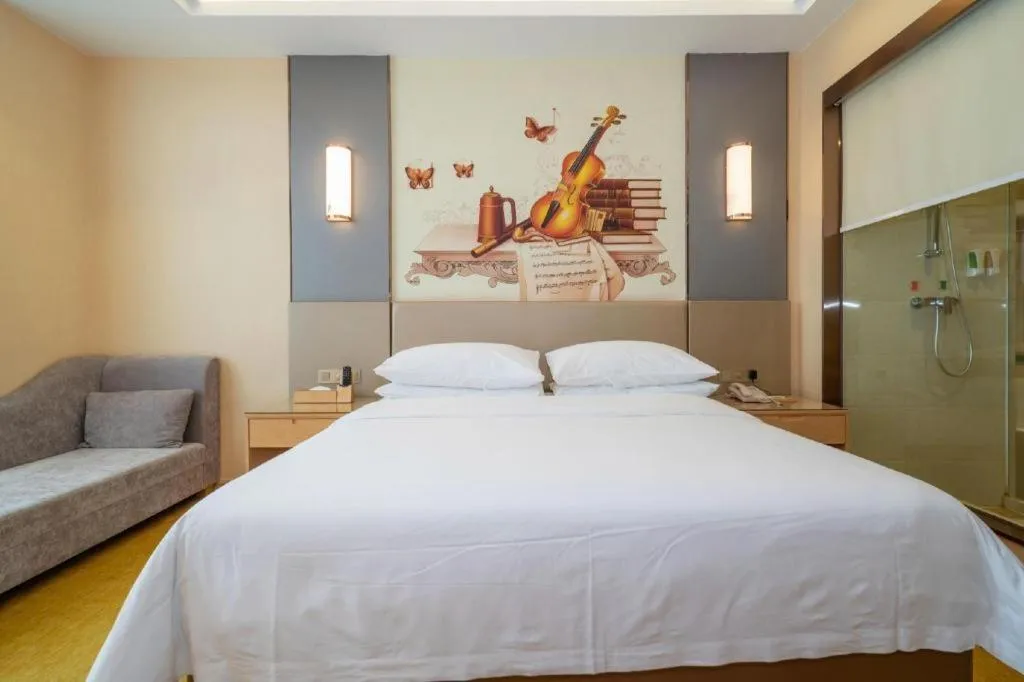 Bed in Vienna Hotel Fuzhou Changle Zhenghe Metro Station