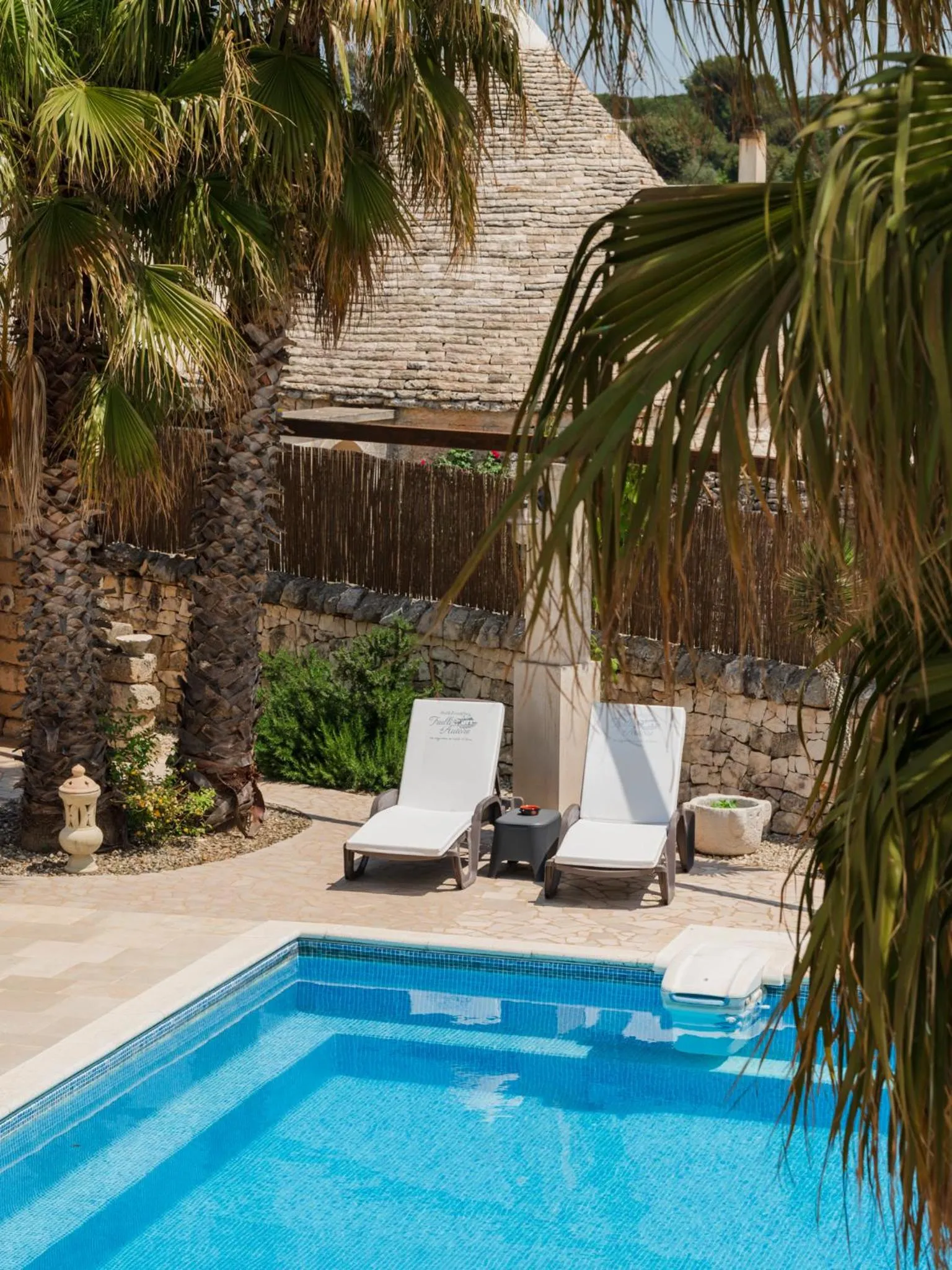 Pool view in Trulli D'autore
