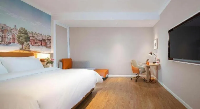 Bed in Vienna Hotel Tianjin Chentangzhuang Metro Station