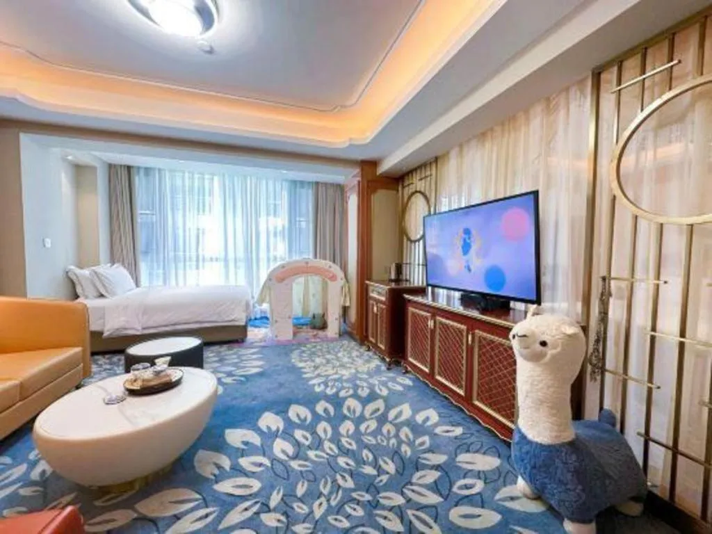 Bed in Vienna Hotel Yunnan Maitreya Huquan