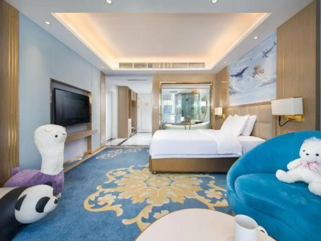 Bed in Vienna Hotel Yunnan Maitreya Huquan