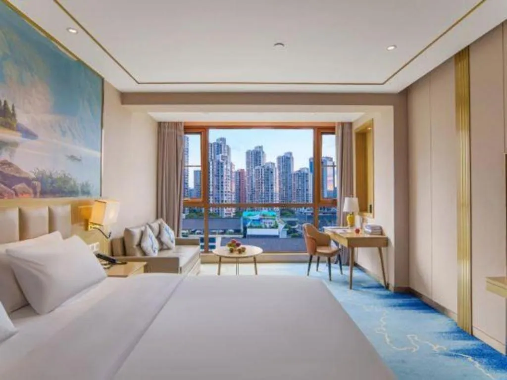 Bed in Vienna Hotel Yunnan Maitreya Huquan