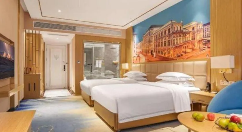 Bed in Vienna Hotel Yunnan Maitreya Huquan