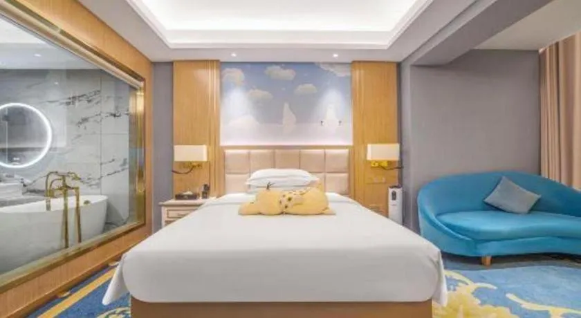 Bed in Vienna Hotel Yunnan Maitreya Huquan