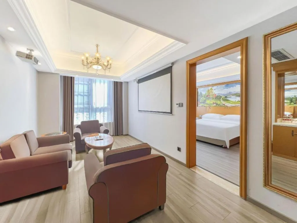 Bed in Vienna Hotel Anhui Xuancheng High-Speed Railway Station