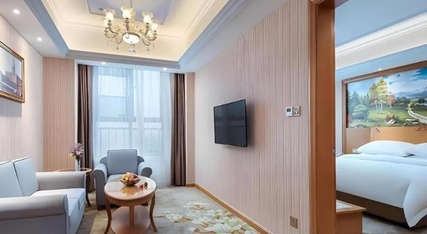 Bed in Vienna Hotel Anhui Xuancheng High-Speed Railway Station