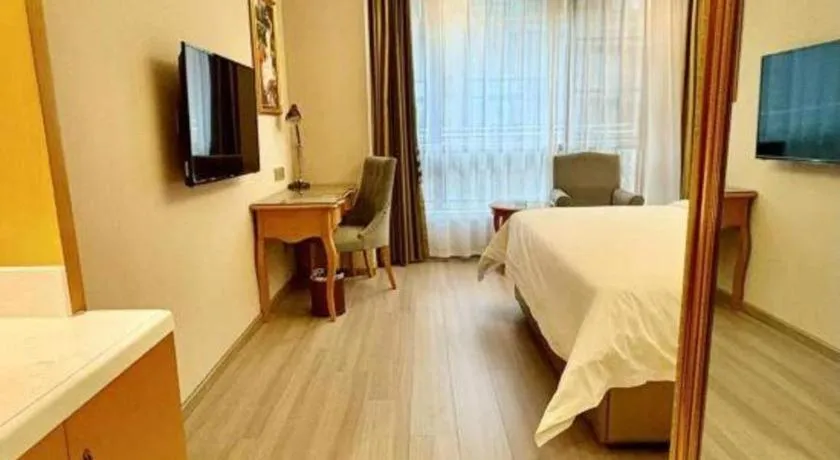 Bed in Vienna Hotel Anhui Xuancheng High-Speed Railway Station