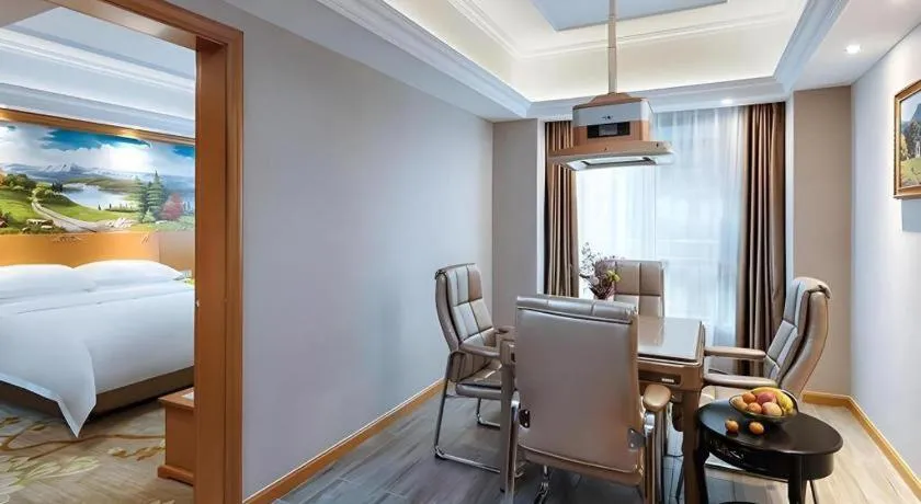 Bed in Vienna Hotel Anhui Xuancheng High-Speed Railway Station