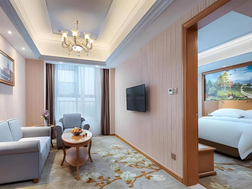 Bed in Vienna Hotel Anhui Xuancheng High-Speed Railway Station