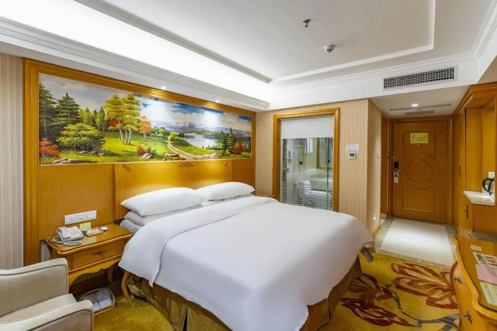 Bed in Vienna Hotel Hunan Hengyang Leiyang