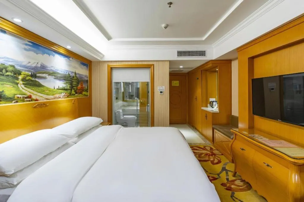 Bed in Vienna Hotel Hunan Hengyang Leiyang