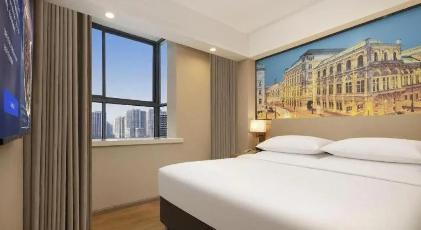 Bed in Vienna Hotel Hunan Hengyang Leiyang