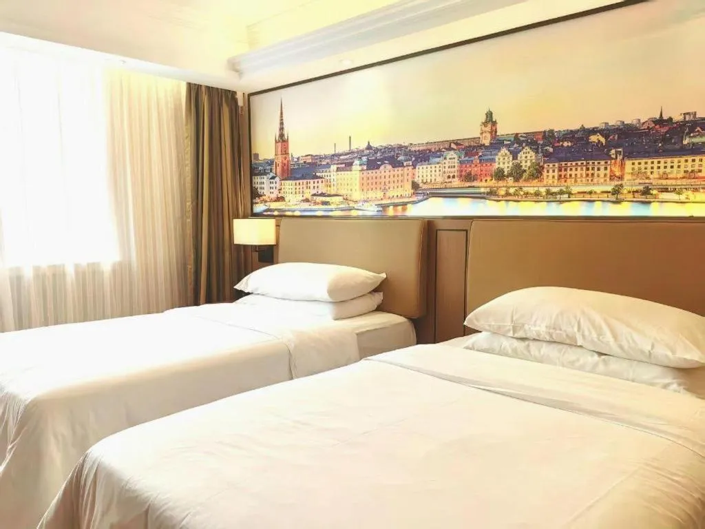 Bed in Vienna Hotel Hunan Hengyang Leiyang