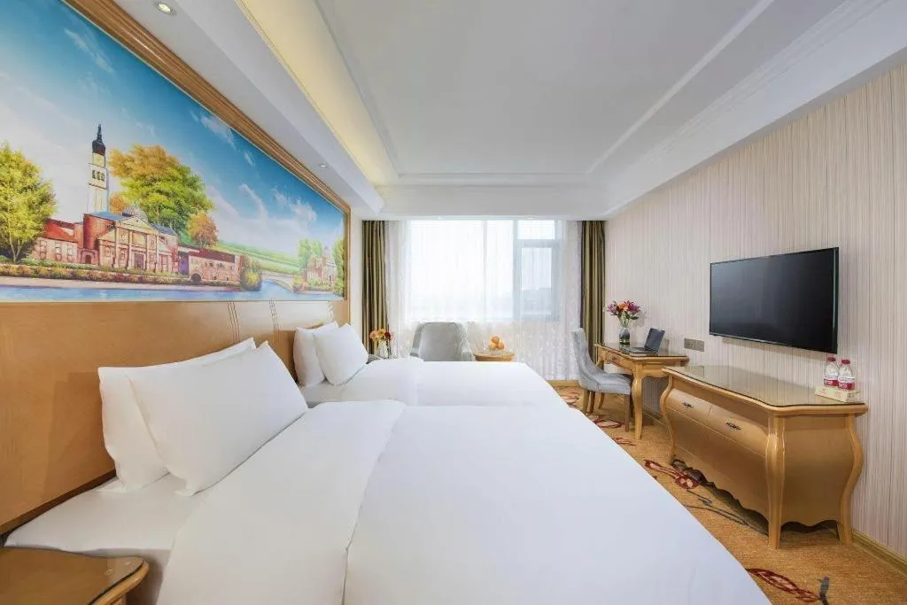 Bed in Vienna Hotel Tianjin 5th Avenue Youyi Road Cultural Center Metro Station