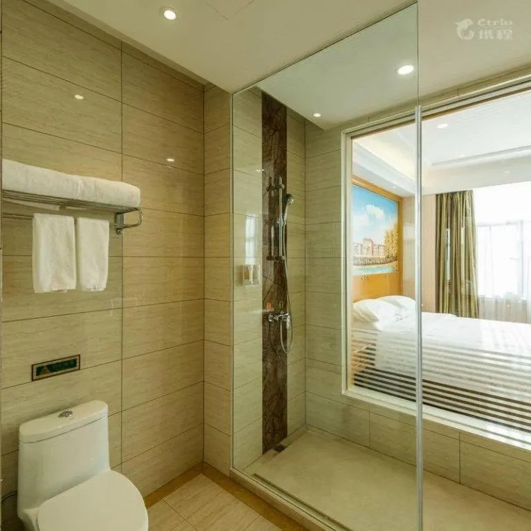 Bed in Vienna Hotel Tianjin 5th Avenue Youyi Road Cultural Center Metro Station