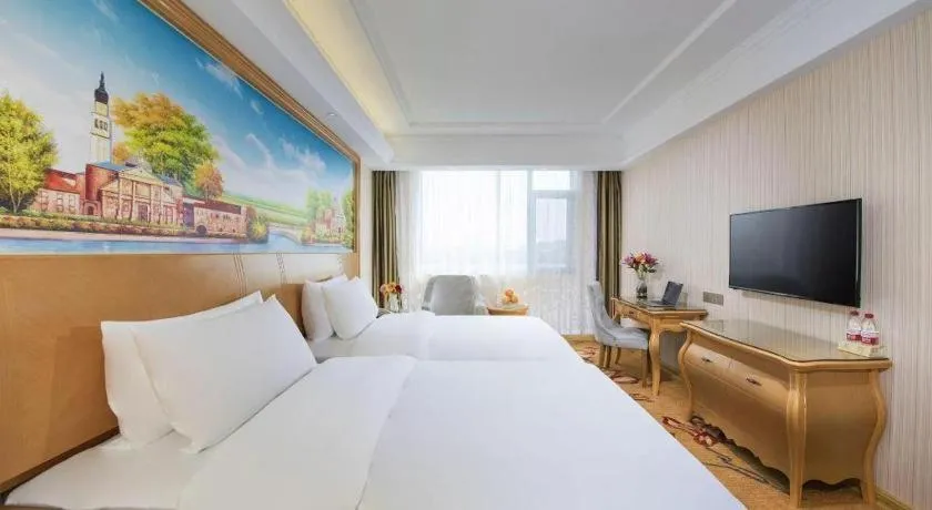 Bed in Vienna Hotel Tianjin 5th Avenue Youyi Road Cultural Center Metro Station