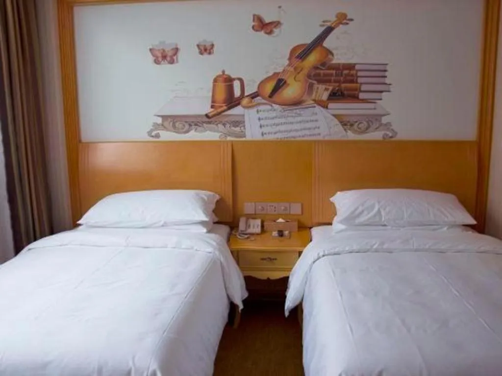 Bed in Vienna Hotel Tianjin 5th Avenue Youyi Road Cultural Center Metro Station